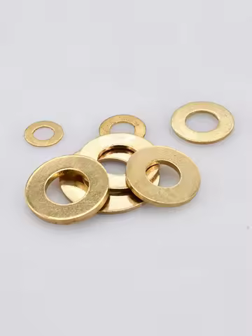 Solid Brass Flat Washers O Ring Gasket Metal Plain Pad Spacers M2 M2.5 M3 M4 M5 M6 M8 M10 M12 M14 M1