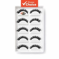 September Hit Product - 3D False Eyelashes S08 - 5 Pairs Pack September Hit Produk-3D Bulu Mata Pals