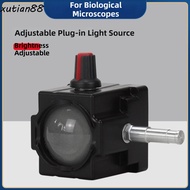 XUTIAN88WL Microscope LED Light, White LED Adjustable Brightne Microscope Lamp, Fill Light Bottom Li