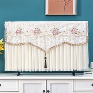 32-75 inch TV Cover 32 Inch 42 Inch 50 Inch LCD TV Cover 55 Inch 65 Inch Lace Cloth Fabric Curtain H