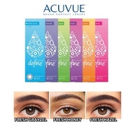 (30 pcs) ACUVUE Define Fresh 1 Day Daily Disposable Silicone Hydrogel Cosmetic Color Contact Lenses 