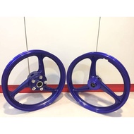 YAMAHA Y15 Y15ZR Y16 Y16ZR ENKEI DOCTOR 3 LEG SPORT RIM 3 KAKI 160 x 185 x 17 MOVISTAR BLUE MATT BLA