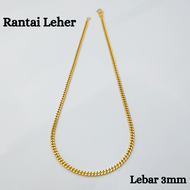 Necklace for Women Rantai Leher Emas Korea 24K Rantai Leher Lelaki Rantai Leher Emas Bangkok 916 Ema