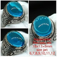 Aquamarine gemstone ring alpacaRing