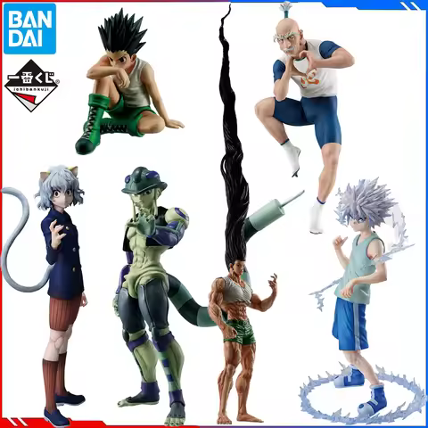 100% Original BANDAI SPIRITS Ichiban Kuji Hunter × Hunter Meruem Isaac Netero Gon Freecss Killua Zol