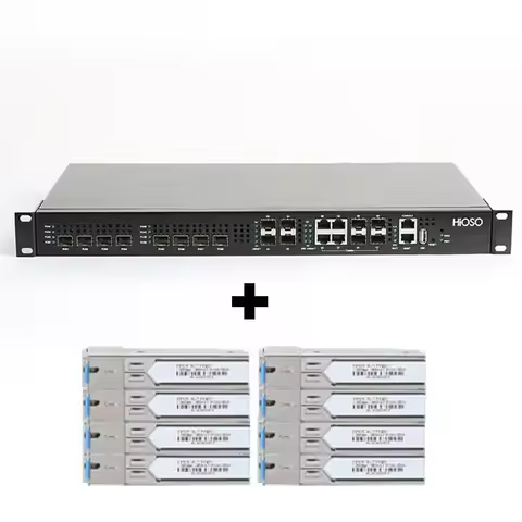 HiOSO 8pon Epon OLT Optical Network Terminal for Telecommunications Infrastructure