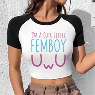 Femboy Alternative Cropped Top - Inspired by Japanese Anime
