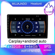 MUJAJNDO 9inch 6+64G 4+64G carplay android auto android15 IPS screen car stereo android headunit nav