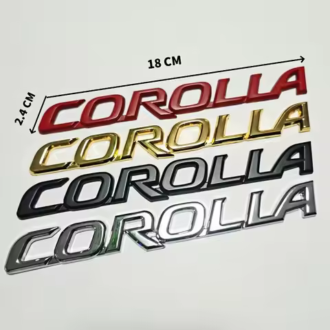 3D Metal Toyota Corolla Emblem Badge For Toyota Corolla Cross Rear Trunk logo Car Stickers Accessory