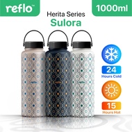 Reflo Thermos Insulated 1000ml Tumbler Water Bottle BPA Free Tumbler Botol Tahan Sejuk Panas Sulora