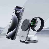 AUKEY MagFusion Z Qi2 三合一磁吸折疊式旅行無線充電器