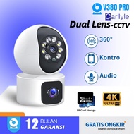 V380 Pro Dual Lens Camera CCTV Wireless Connect Phone Wifi Panorama Camera With Audio