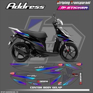 SUZUKI ADDRESS STRIPING STICKERS - MOTORCYCLE STRIPING STICKERS ADDRESSSUZUKIS MOTORCYCLE STICKERS L