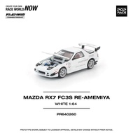 Poprace 1/64 Mazda RX7 RE FC3S Amemiya Alloy Diecast Car Model Toy Birthday Gift