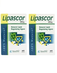 Lipascor Capsules 60s X 2 - Natural lipd and cholesterol regulating supplements with fermented Red Y