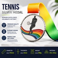 7Cm Free+Ribbon Tennis Medal Interest Classes Awards And Medals Medal For Sports Fest Event Giveaway