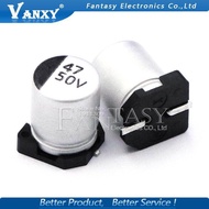 10pcs Electrolytic Capacitor 50V47UF 6.3*7.7mm SMD Aluminum Electrolytic Capacitor 47uf 50v 47uF50V 