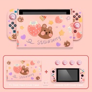 Colorful For Nintendo Switch Protective Case Shell Cover Cute Cartoon Dock Skin Case For NS Switch Accessories