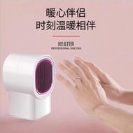 110V迷你取暖器小惡魔卡通暖風機桌面家用電暖器臺灣美國加拿大