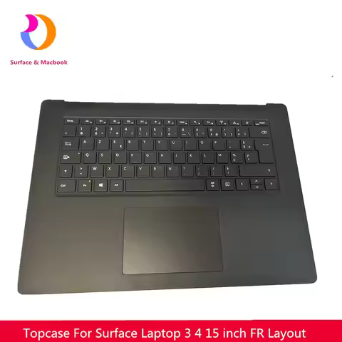 Refurbish Keyboard For Microsoft Surface Laptop 3 4 5 Topcase Keyboard FR Layout French Black 1872 1