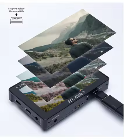 FEELWORLD F5 PROX 5.5 Inch Touch Screen DSLR Camera Field Monitor 1600nit High Bright Full HD IPS Pa