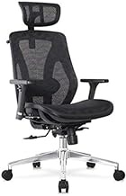 SMLZV office chairs, Mesh Office Chair Luxury Executive Chair Ergonomic Fabric Mesh Office Chair Adjustable and Swivel Chair with Lumbar Support Comfortable Breathable Seat with Mesh 112cm Colour Blac