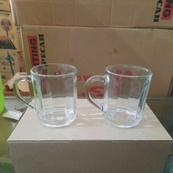 1 Pack of 6 Patterned Handled Glass Cups MM-3.9