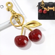 GANTUNGAN Crystal Cherry Keychain Cherry Keychain/ Bag Keychain Cherry Keychain Jewelry Bag/