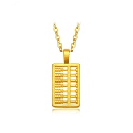 916 gold Ruyi Abacus Transfer Bead Pendant / Abacus charm gold 916