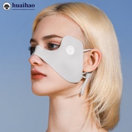 HUAIHAO Summer Ice Silk Cool Butterfly Mask UPF50+ Outdoor Cycling Golf Eye Protection Angle Sunscre