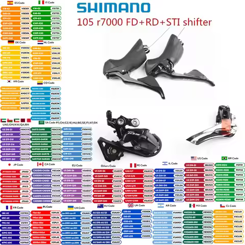 SHIMANO 105 R7000 Ultegra R8000 2x11 Speed Groupset Kit Shifter Derailleur Front Rear SS GS Origina 