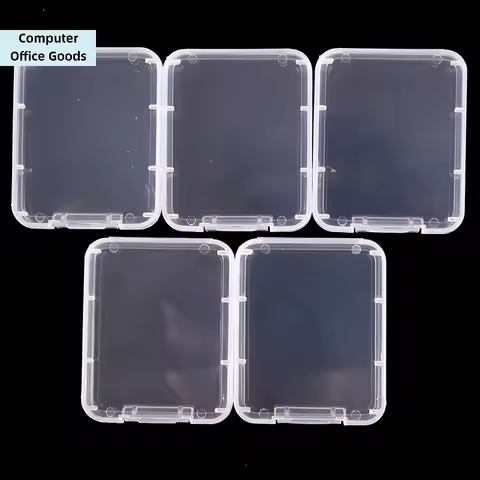 【5Pcs Cf White Box Cf Card Protection Box Plastic Transparent Various Pp White Box】