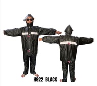 CY GRAY OR BLACK TERNO KAPOTE THICK 922 KAPOTE WITH REFLECTOR RAINCOAT WATERPROOF THICK FOR RAINY OR