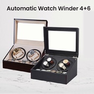 [SG STOCK]Upgraded Automatic classic watch Watch Winder Wood Box for Watches Winding