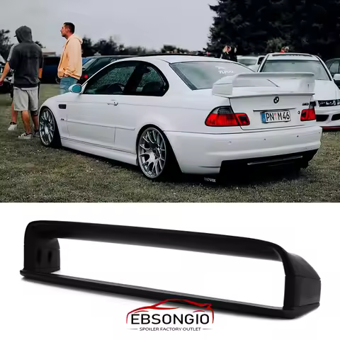 For BMW 3 Series M3 E46 2dr GT GTR Lightweight DTM Style Rear Boot Spoiler Wing Trunk Drift Body 199