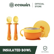 Ecowin Cookware  Baby Suction Insulated Bowl Food Grade Dinner Plate Tableware Baby Silicone Feeding