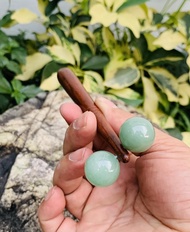 Maitapod ลูกกลิ้งหิน 2ลุก ใช้นวดตัว นวดหน้า ขนาด (14x4.5x1 ซม.)