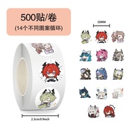 500pcs Arknights Endfield Game Peripheral Roll Stickers Account Stickers Decorative Sealing Stickers