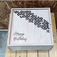 ✨FREE ENGRAVE MESSAGE✨B25X10 Wooden Gifts Box Packaging Box Birthday Box Anniversary Box Kotak Kayu 