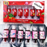 Coolpop Candy Liptint 6pcs Set Fruity Kitty Liptint Set warna Bibir