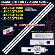BACKLIGHT TV AQUA 40 INCH LE40AQT1000 LE40AQT6300 LE40AQT6900 LE40AQT8550 LAMPU BL LED 40AQT