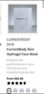 CurrentBody Skin Hydrogel Face Mask x3