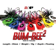 EXP Bum Bee 2 Jump Frog Wood Snakehead fishing lure