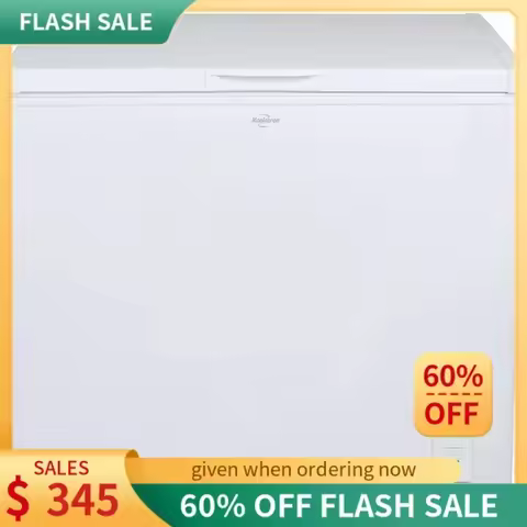 QWKoolatron Large Chest Freezer,7.0 cu ft (195L),White,Manual Defrost Deep Freeze,Storage Basket,Spa