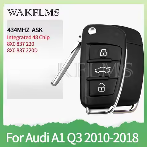 For Audi A1 Q3 2011-2018 Remote Car Key 434MHz Integrated 48 Chip 8X0 837 220 8X0 837 220 D 8X083722