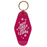 Hot Girls Hit Curbs Keychain Cute Motel Keychain for Teen Girls Funny Keychain Gift Sixteen Gifts fo