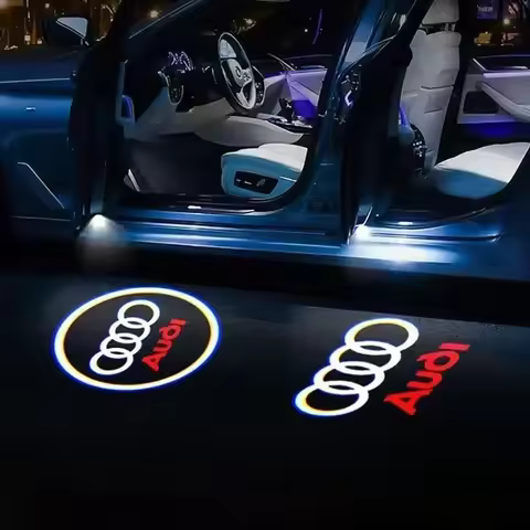 2024 Car Door Welcome Light Led HD Projector Lamp For Audi SLINE S2 S3 S4 S5 S6 S7 S8 S RS A3 A4 B8 