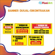 BANNER FOR HOUSE FOR SALE / ASSEMBLED / ON A BANNER