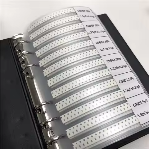 0603 Japan muRata SMD Capacitor Sample book Assorted Kit 90valuesx50pcs=4500pcs (0.5pF to 2.2uF)