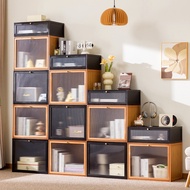 Storage Box Front-Opening Flip-Top for Kids Toys & Snacks, Home Organizer Bin/Cabinet, JH9H